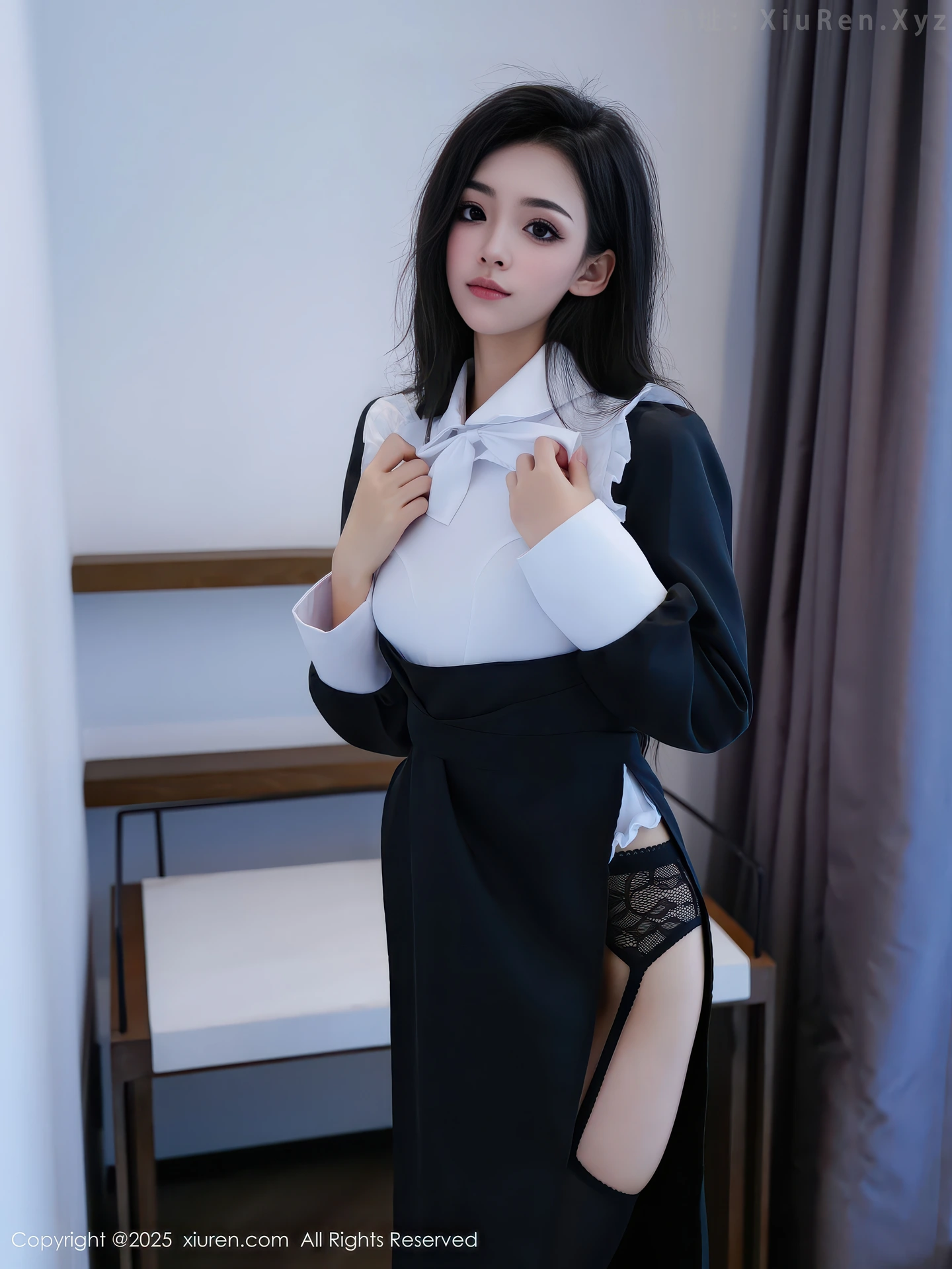 图片[6]-[XiuRen秀人网] VOL.11059 模特白琮瑗性感黑白修女服饰配黑丝吊袜秀曼妙身姿撩人诱惑写真65P-秀人网官方网站